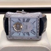 伯爵非凡珍品系列 参考型号G0A33078 18K白金材质 T型原钻陀飞轮 99新单表