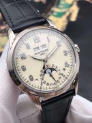 百达翡丽5320G-001 超级复杂功能计时40mm表径 18k白金 