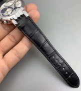 海瑞温斯顿  18K白金表壳和表扣，自动机械机芯，万年历、GMT功能，全套附件齐全