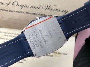 V 45 SC DT 法穆兰蓝游艇男士自动机械表  全套未使用品，20年购买，送礼自用俱佳