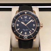 宝珀五十璕系列  型号5015A-3630-63B  自动机械  18k玫瑰金材质   附件18年全套 