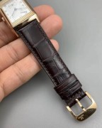 积家，翻转系列 18K玫瑰金表壳和表扣 动力储存显示功能，全套附件齐全