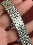  积家翻转Reverso 稀有黑/灰阿拉伯数字盘面 刻度/指针自然氧化至南瓜黄 中号尺寸23.5X39mm中性款 原装稀有特殊款磨砂面钢表链 表链全长 特殊面Reverso可遇不可求