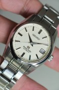 精工 Grand Seiko 自动机械表 奶酪色菱形格子纹修饰表盘 38mm表径 腕周19CM    壳型保持很好 全套附件齐全