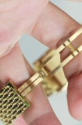 万国 18K黄金 自动机械表 万年历功能 表径40X22mm 腕周20厘米左右 可拆卸表节 表链也能从表耳拆卸 整表120克左右 收来是原始品 刚做完机芯外观保养