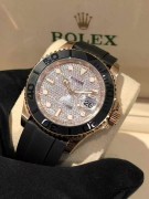 劳力士 游艇系列 40mm  型号:116655-0005 玫瑰金款 满天星钻盘 原始品相95新 附件齐全 2018-10月卡  本店现货 