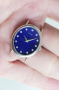 PIAGET 伯爵 宝石面 青金石面 18K白金 手动机械 女士腕表 全原装原始品 新表带马上就做好了 可以免费抛光达到99新 可以送礼