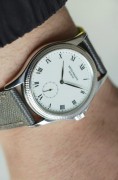 PATEK PHILIPPE 百达翡丽 5115G-001 大明火珐琅盘，奶白色表盘很耐看，18k白金材质，巴黎钉修饰表圈，35mm表径 完美品单表