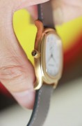 AP 爱彼 AUDEMARS PIGUET 18K黄金 手动机械表 教堂指针 宝玑字刻度 非常古典优雅  表径35X33mm不含把头不含表耳 AU750圣伯纳狗头印记 整表比较有分量