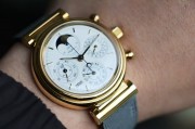 官方保养好在保 万国 18K黄金 自动机械 计时+万年历+月相功能 上手很复古 很有味道 表径39mm