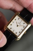 VC 江诗丹顿 Vacheron Constantin  18K黄金 手动机械表 表径35X26mm含表耳不含把头 全原装 18K金立体刻度 玑镂盘面 巴顿针 休闲优雅