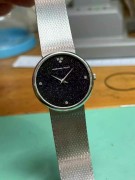 爱彼中古款，手动机械，18k白金材质，32mm表径，砂金石盘面～如宇宙星辰般呈现