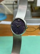爱彼中古款，手动机械，18k白金材质，32mm表径，砂金石盘面～如宇宙星辰般呈现