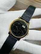 ¥158000【极品单表‮盘黑‬朗格一】朗格LANGE一系列101.031，经典38.5mm表径，超稀有黑盘，市面‮少极‬在售，原始极品单表，98新，无磕‮！现货好价