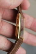 爱彼 18k金 表径35*23mm 黑面钻刻 无字天书手动机械 爱彼坦克 全网唯一 非常罕见