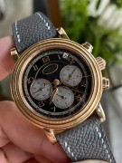 帕玛强尼 18K玫瑰金 双层滚花圈 40mm表径