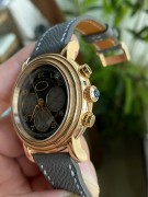 帕玛强尼 18K玫瑰金 双层滚花圈 40mm表径