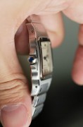 卡地亚山度士 Cartier Santos 表径29*41mm大号  石英超薄 腕周足够长 原始品 完美