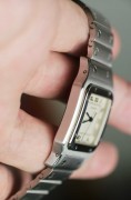 卡地亚山度士 Cartier Santos 表径29*41mm大号  石英超薄 腕周足够长 原始品 完美