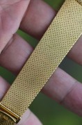 爱彼 18K金 手动机械表 2003机芯 走时很准 表径30X30表面积换算相当圆形34mm 腕周190 整表79克  黑面特别少见