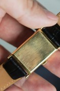 万国古董表 手动机械 21X30mm表径 18K黄金带证书