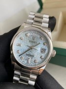 劳力士118206 冰蓝 盘。铂金950 pt。极品成色 全套 标长 双牌公价47万多 现在好价出