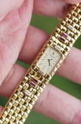 VC 江诗丹顿 Vacheron Constantin 编织带 石英机芯 女士腕表 男士可当手链 17.5厘米腕周 原镶钻石
