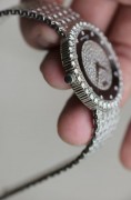 PIAGET 伯爵 整表18K白金表圈表盘全原镶钻 石 自动机械表 麦穗纹编织表带 34mm表径  腕周扣起来18cm  重量100多克 原价60万左右 现在好价出