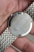 PIAGET 伯爵 整表18K白金表圈表盘全原镶钻 石 自动机械表 麦穗纹编织表带 34mm表径  腕周扣起来18cm  重量100多克 原价60万左右 现在好价出