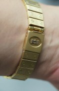 SANTOS DE CARTIER 卡地亚山度士2960，自动机械 29X41mm表径 整表18K黄金 原镶钻 无字天书面 盘面自然氧化 腕周190mm 整表139克 全贵金属原钻的山度士存量很少 可遇不可求