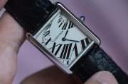 卡地亚 钢琴面 Cartier solo ref. 3169  27x35mm的大号尺寸 石英机芯