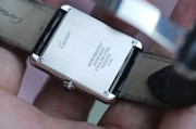 卡地亚 钢琴面 Cartier solo ref. 3169  27x35mm的大号尺寸 石英机芯
