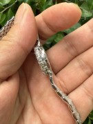 萧邦 18k白金手动  珠宝腕表 表径24mm整表51.5克  腕周165mm可拆卸表节 原镶超大钻石