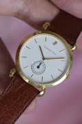 AP 爱彼 AUDEMARS PIGUET 18K黄金 水滴表耳 手动机械表 日历功能 表径32mm 稀缺款