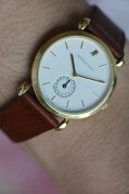 AP 爱彼 AUDEMARS PIGUET 18K黄金 水滴表耳 手动机械表 日历功能 表径32mm 稀缺款
