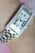 Cartier Tank Américaine 卡地亚美国坦克系列 整表18K白金原镶钻  型号: WB7026L1