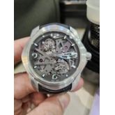 宝珀开创系列92322-34B39-55B腕表，双陀飞轮，全球限量50枚，PT950铂金材质，表径47mm，镂空表盘，顶级工艺卡罗素加陀飞轮双擒纵，透底手动机械，折叠扣，公价320万，现货好价