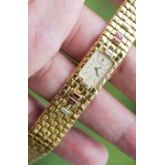 VC 江诗丹顿 Vacheron Constantin 编织带 石英机芯 女士腕表 男士可当手链 17.5厘米腕周 原镶钻石